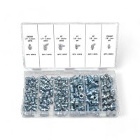 METRIC GREASE FITTINGS ASSORTMENT M6 - M10 110-PIECES (1PC)