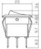 mini interrupteur bascule rond 3 ples onoff ambre 1pc