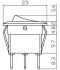 mini interrupteur bascule rond 3 ples onon 1pc