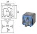 mini switch relay 12v 20 30a 5pole 1pc