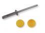 NO. PLATE BLIND RIVET TRIFORM ALUMINIUM WITH YELLOW COVER 4,8X20,5MM (100PCS)