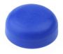 NO. PLATE DOME HEAD RIVET COVER NYLON BLUE (100PCS)