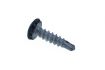 no plate screw antitheft black 6x23 20pcs