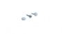 NO. PLATE SCREW BELGIUM CARS 4XSCREW + 4XCAP WHITE (1PC)