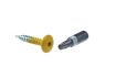 no plate screw stainless steel with 6lobe yellow 48x20mm 20pcs