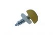 no plate screw with yellow cover and washer 48x19mm 100pcs