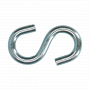 OPEN S-HOOK ZINC PLATED 5,0MM (100)