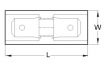 plaquette de raccordement 11 63mm 5pc