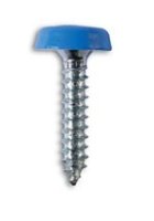 POLYTOPS NUMBER PLATE SCREWS BLUE (4,8X25) NO.10X1.IN (100PCS)