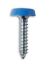 polytops number plate screws blue 48x25 no10x1in 100pcs
