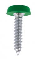 POLYTOPS NUMBER PLATE SCREWS GREEN (4,8X19) NO.10X3/4 (100PCS)