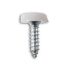 polytops number plate screws white 48x25 no10x1in 100pcs