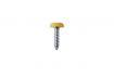 polytops number plate screws yellow 48x19 no10x34 100pcs