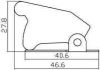 prevention protective cover for switchs red 1pc