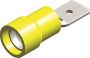 PVC HALF-INSULATED FEMALE DISCONNECTORS YELLOW 6,3X0,8 (100PCS)