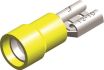 pvc halfinsulated female disconnectors yellow 94x12 25pcs