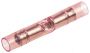 PVC INSULATED BUTT CONNECTORS WINDOW TYPE RED 0,5-1,5MM2 (5PCS)