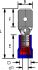 pvc insulated male disconnectors red 28x08 50pcs