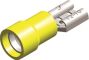 PVC INSULATED MALE DISCONNECTORS YELLOW 6,3X0,8 (100PCS)