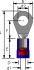 pvc insulated ring terminals blue m10 105 50pcs