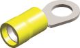 pvc insulated ring terminals yellow m10 25pcs
