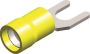 PVC INSULATED SPADE TERMINALS YELLOW M4 (4.3) (25PCS)