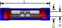 PVC KABELSCHOEN 551 VERBINDER GEEL 4-6 (500ST)