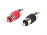rca connector male 1 x red 1 x black 1pc