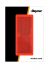 reflector red 82x36mm selfadhesive 2pc