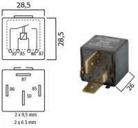 RELAIS DE FABRICATION HAUTE PUISSANCE 12V 50A (1PC)