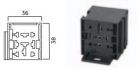 relay base 9poles 1pc