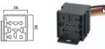relay base 9poles 1pc