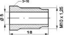 remnippel m10x125x18mm sw10 5mm 1st