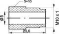 remnippel m10x1x23mm sw10 5mm 1st