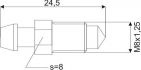 remontluchtingsnippel 0100 m8x125x245mm sw8 1st