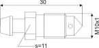 remontluchtingsnippel m10x1x30mm sw11 1st