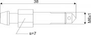 remontluchtingsnippel m6x1x38mm sw7 1st