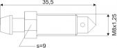 remontluchtingsnippel m8x125x355mm sw9 1st