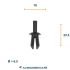 rivet frappe oe n0385012 100pc