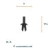 rivet frappe peugeot citroen oe 7903072116 a0009900392 7703072173 20pc
