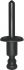 rivet aveugle plastique noir 60x82 diamtre13 oe n90813101 100pc