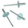 RIVET LARGE DOME HEAD ALU/STEEL 5,0X10MM D=14 (4,5-6,0) (20PCS)