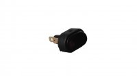 ROCKER SWITCH RED ON/OFF OVAL 16A 12V, 12V LAMP (1PC)