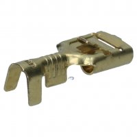 SPADE TERMINAL UNINSULATED FEMALE WITH BARB BRASS 0.5-1.0MM² 6.3X0.8 (25PCS)