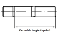 stud metal end din 939 88 m10x65 10pcs