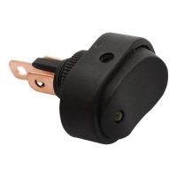 SWITCH 12V/16A OVAL LED AMBER (1PC) SWITCH 12V/16A OVAL LED AMBER (1PC)