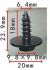 tapping screw 48x16 diameter17 black oe 07147129160 51718254528 20pcs