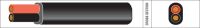 thin wall 2 core auto cable pvc 2x25mm2 flat blackred 1m30roll