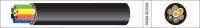 thin wall 7 core auto cable pvc 7x10mm2 round blrdgrnylwbrnwhtblue 1m30roll