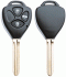toyota car key empty housing including 3 buttons 1 pc